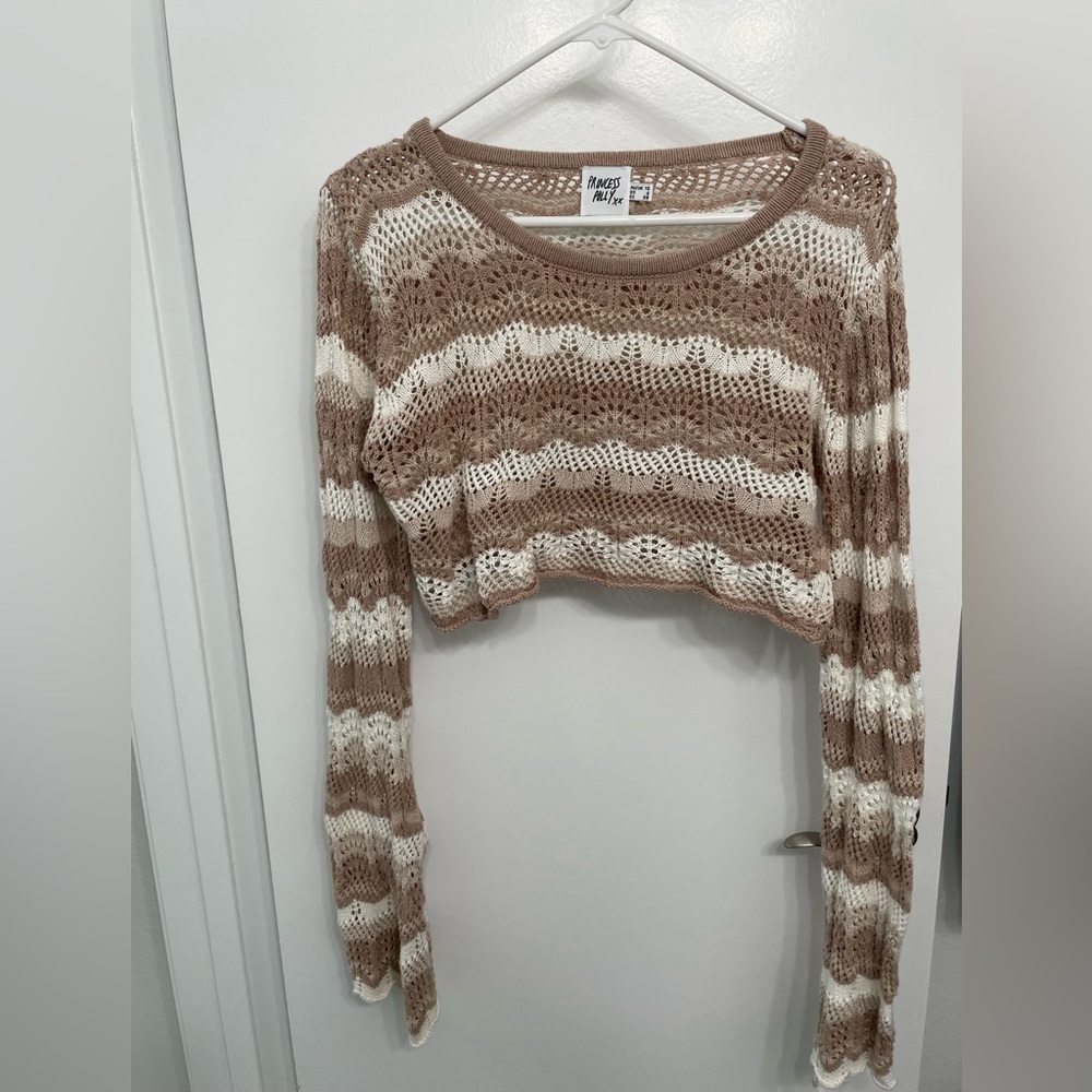 Long Sleeved Cropped Princess Polly Sweater